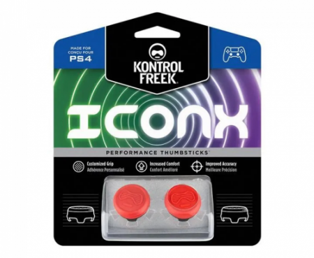 Насадки на стики Icon X Красные PS4/PS5/NS PRO